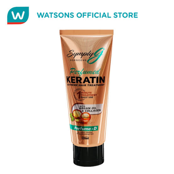 SYMPLY G Perfumed Keratin Extreme Hair Treatment with Argan Oil & Collagen Perfume - D FLORAL GREEN FRUITY JASMINE WOODY MUSKY 220ml - DIOR Scent Inspired