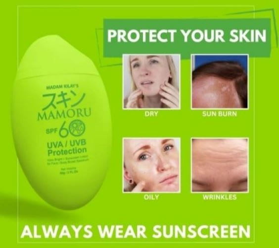 MK Cosmetics Mamoru Sunscreen SPF 60 UVA/UVB protection 50g by Madam Kilay