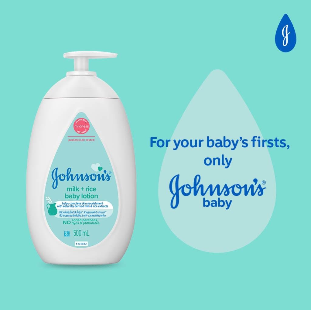 Johnsons Milk + Rice Baby Lotion 500ml