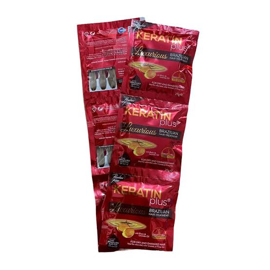 KERATIN PLUS
Luxurious Brazilian Hair Treatment 20G x 6 Sachets