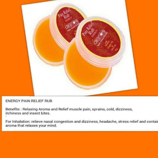 Creations Spa Essentials Pain Relief Rub – Energy (ZEST) Bubblegum Scent 50g