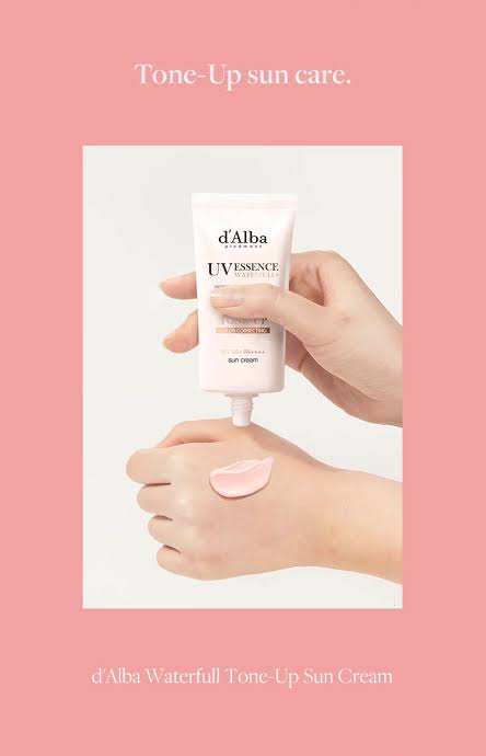 d’Alba Waterfull Tone Up Pink Correcting Sun Cream SPF50+ PA++++