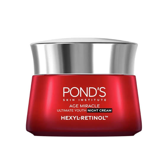 Ponds Age Miracle Ultimate Youth Night Cream Hexyl Retinol Advanced Repair Technology 50g
