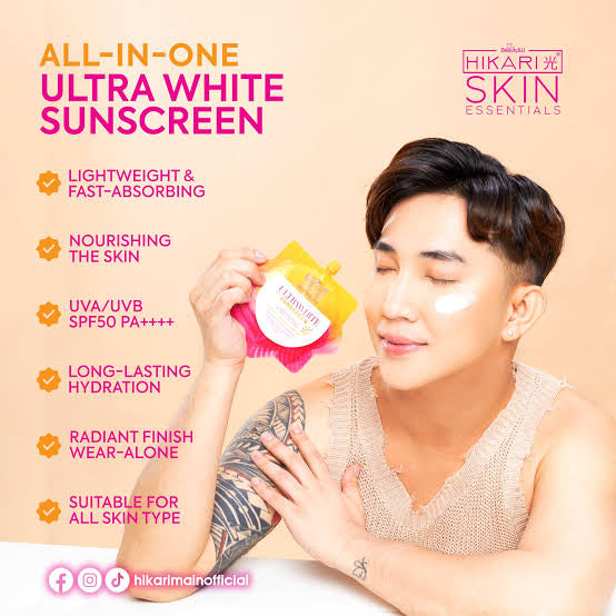 Hikari Ultra White Sunscreen 50ml UVA/UVB SPF50 PA++++