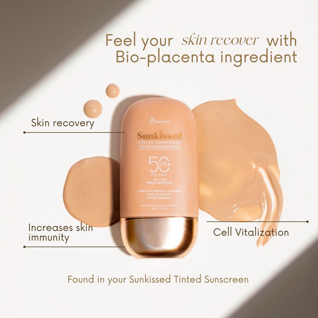 Barefaced Sunkissed TINTED Sunscreen SPF 50 PA++++ 50g