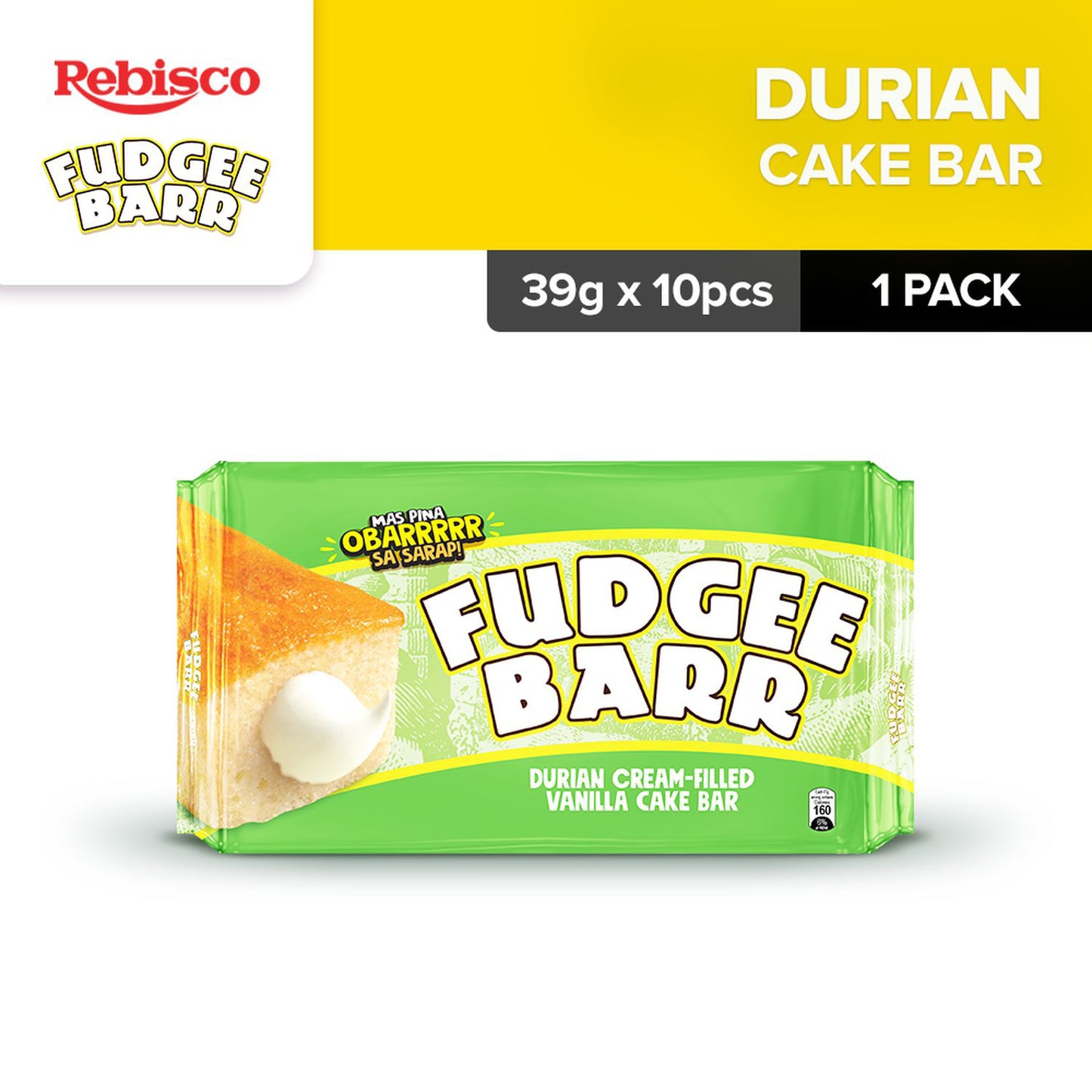 Fudgee Barr Durian 10x38g