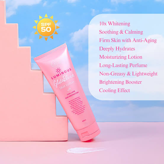 CC Glam & Beauty Luminous GlutaBleach Skin Lotion - 250ml by Cris Cosmetics