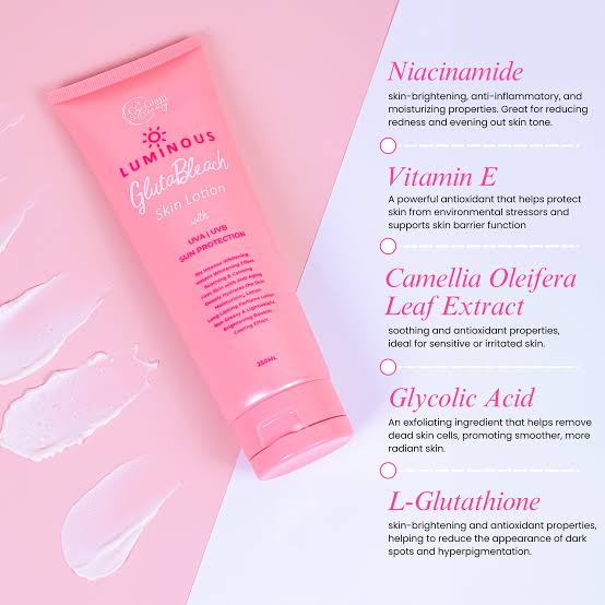 CC Glam & Beauty Luminous GlutaBleach Skin Lotion - 250ml by Cris Cosmetics