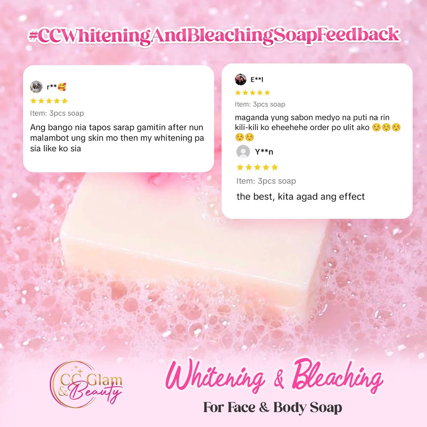 CC Glam Whitening & Bleaching Soap - 70g by Cris Cosmetics
