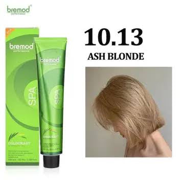 Bremod 10.13 Ash Blonde Hair Color Dye Cream 100ml & 9% OR 12% Oxidizer