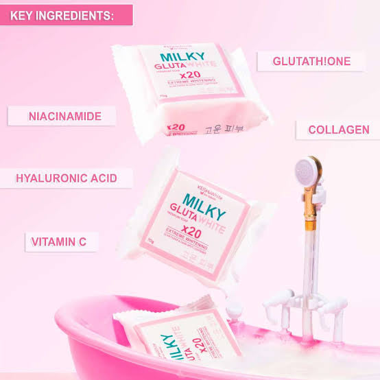 SVMY Skin Naturals MILKY GLUTAWHITE SOAP x20 Extreme Whitening SCAR FADER & DARK SPOT LIGHTENER 70g - SOLD PER PIECE