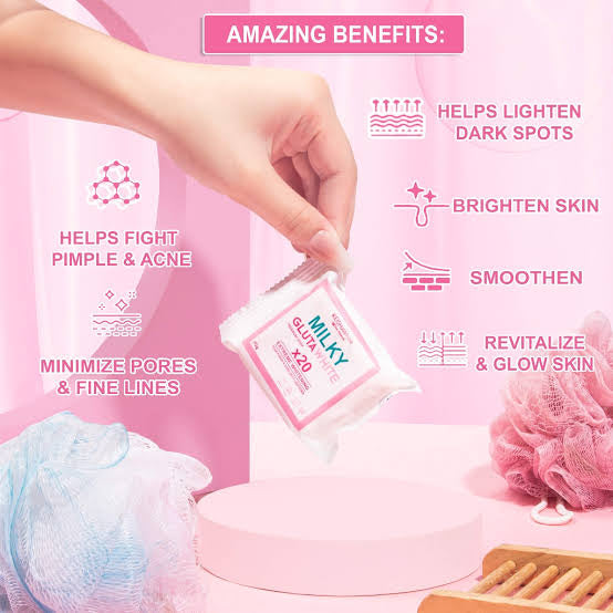 SVMY Skin Naturals MILKY GLUTAWHITE SOAP x20 Extreme Whitening SCAR FADER & DARK SPOT LIGHTENER 70g - SOLD PER PIECE