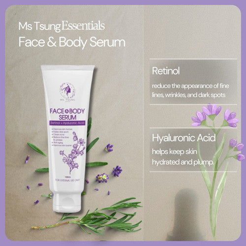 Ms. Tsung Face and Body Serum Retinol + Hyaluronic Acid 100ml