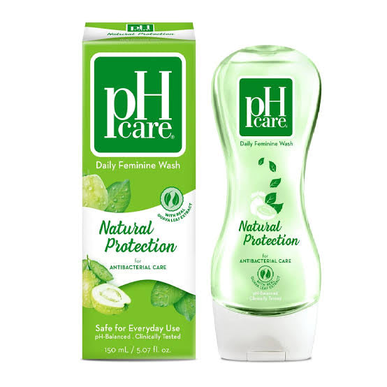 PH Care Daily Feminine Wash Natural Protection for Antibacterial Care 150ml