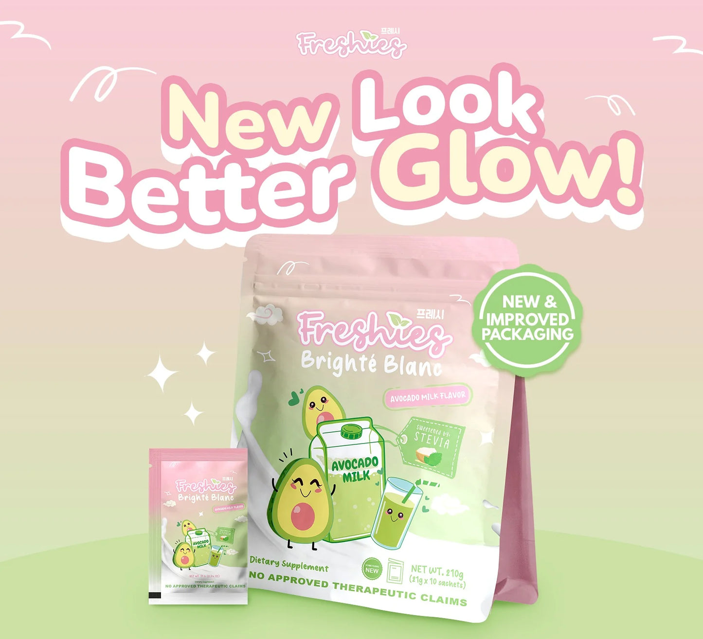 Freshies Avocado Milk (Collagen Drink) by Juju Glow - 10 sachets