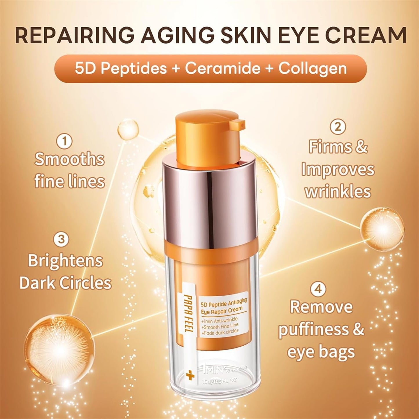 PAPA FEEL 5d Peptide Antiaging Eye Repair Cream