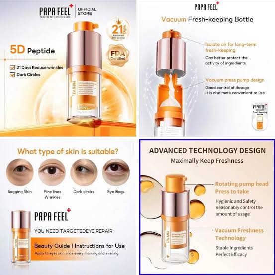 PAPA FEEL 5d Peptide Antiaging Eye Repair Cream