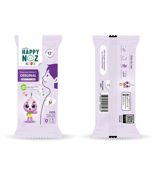 Happy Noz
Organic Onion Sticker Purple - Runny nose relief patch - 6/box