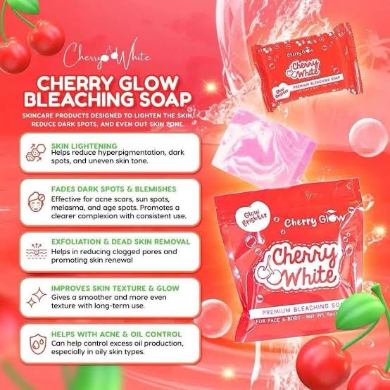 Cherry White Bleaching Soap 5pcs X 75g