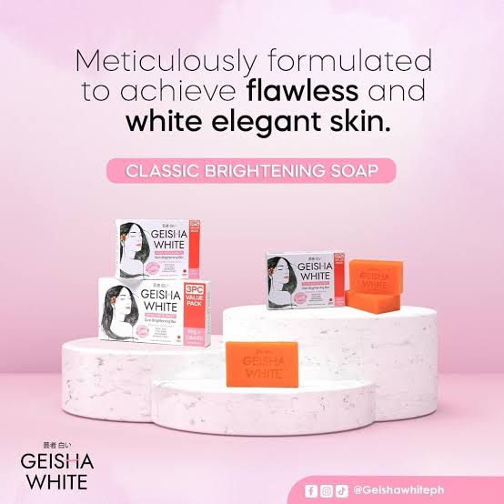 Geisha White Skin Brightening Bar ( INTENSE ) 65g x 3 Bars