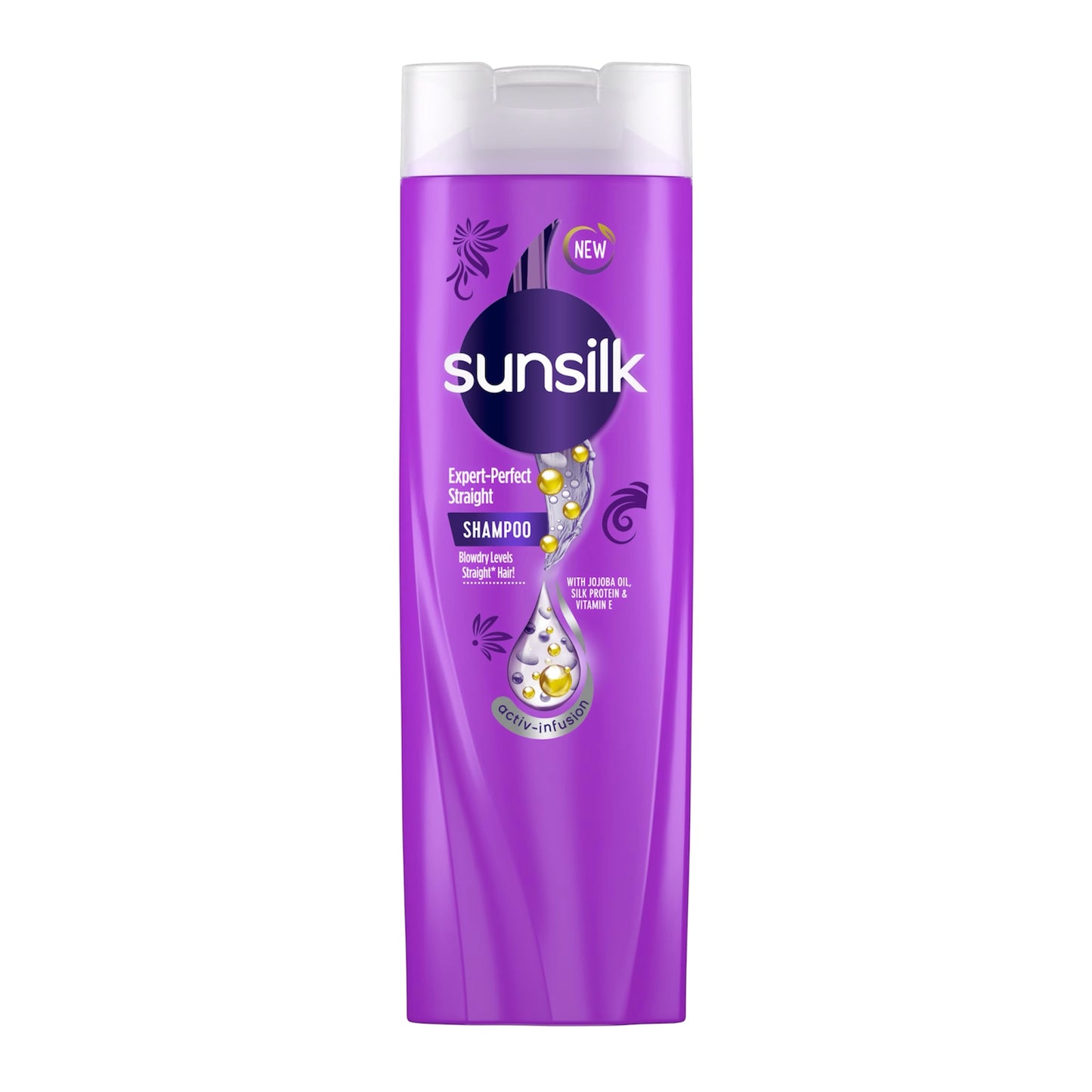 SUNSILK STRAIGHT SHAMPOO 180ML
(PURPLE)