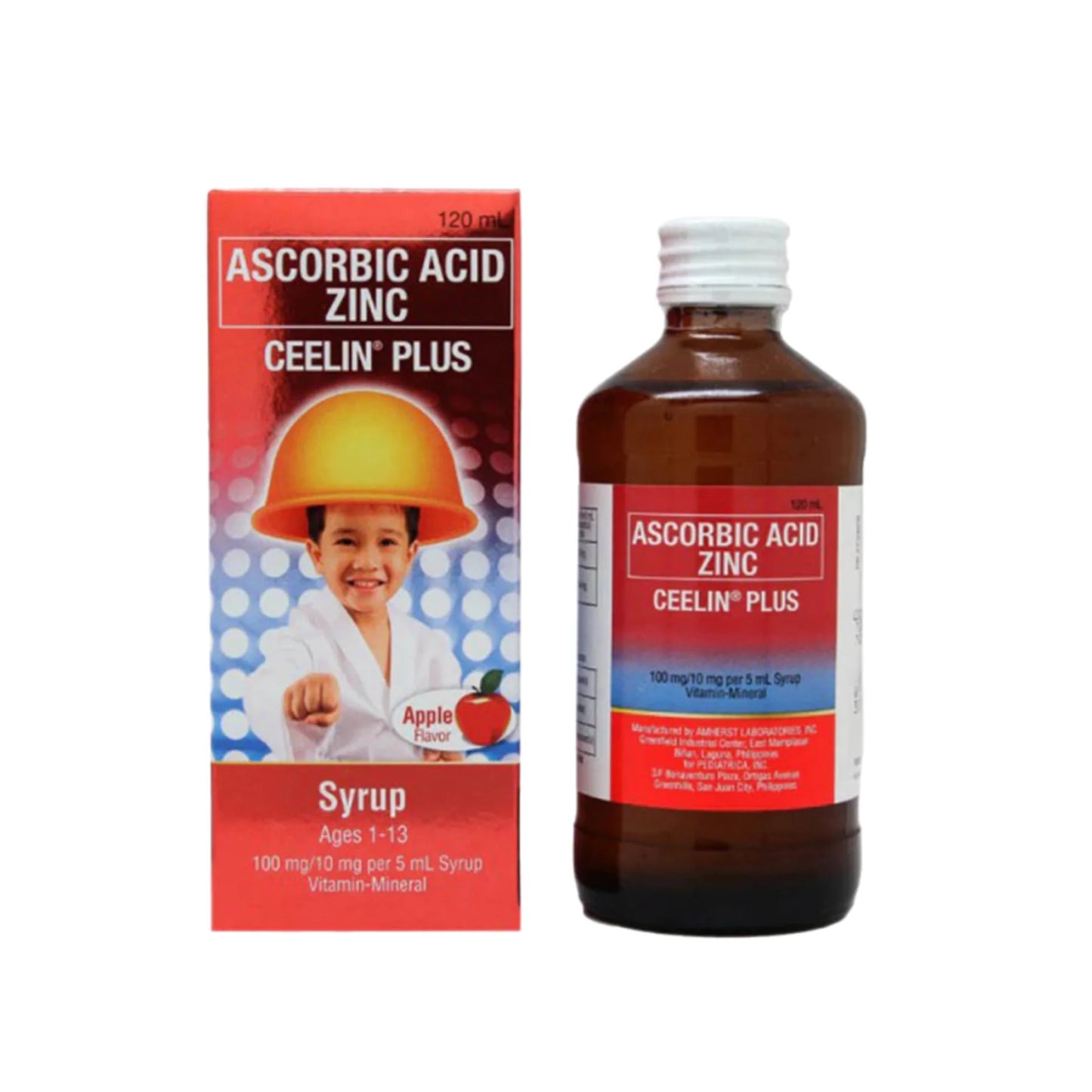 Ceelin Plus Syrup 120ML Apple Flavor