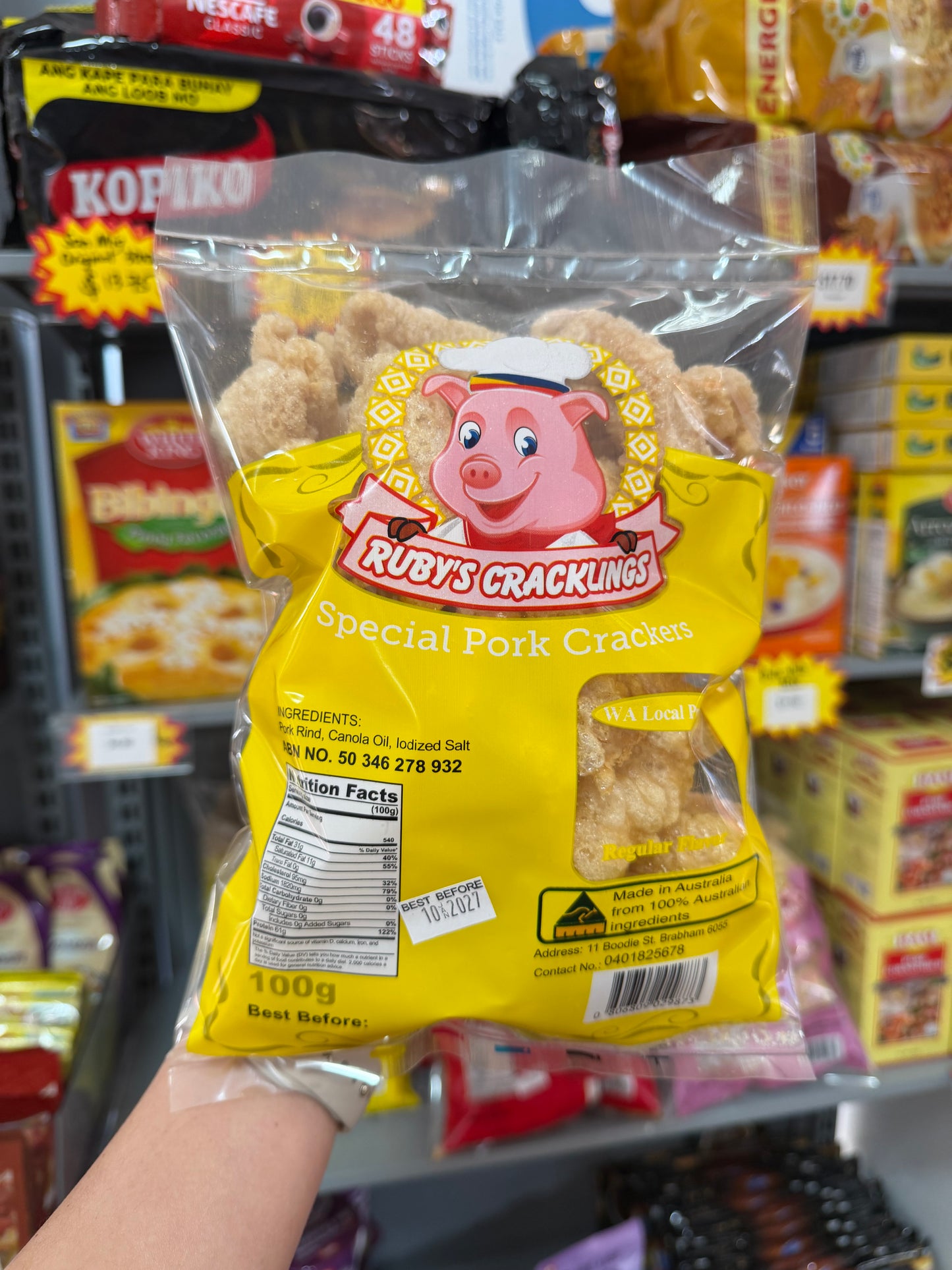 RUBYS CRACKLING ORIGINAL FLAVOUR 100g