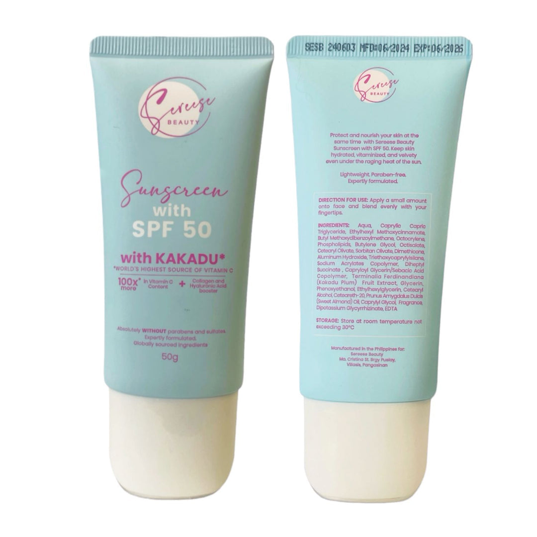 Sereese Beauty Sunscreen with SPF50 with KAKADU - 50ml