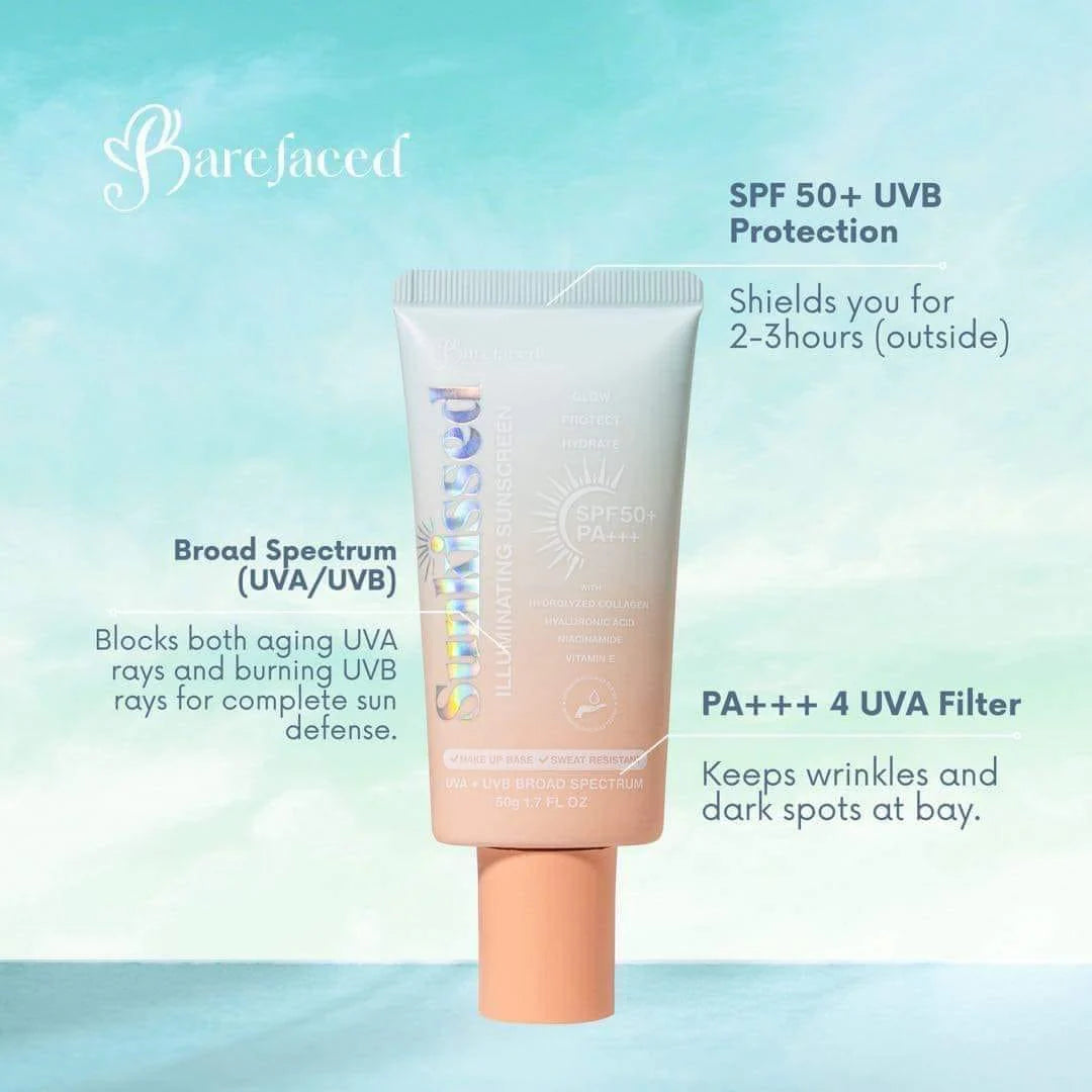 Barefaced Sunkissed ILLUMINATING SUNSCREEN SPF50+ PA+++ 50g