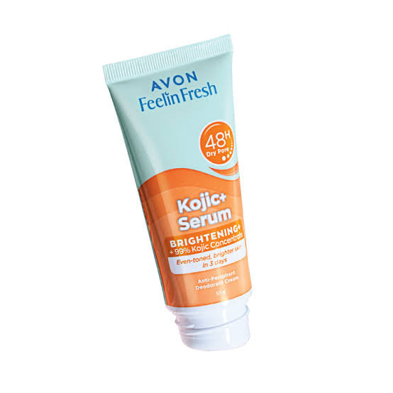 AVON Kojic Serum
FEELIN FRESH QUELCH KOJIC SERUM Anti-Perspirant Deodorant Cream 55 G