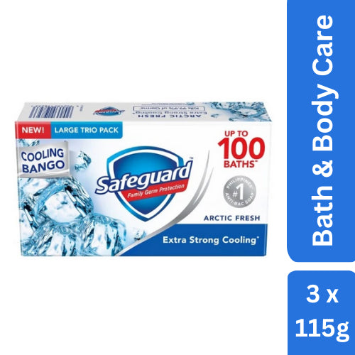 Safeguard Family Germ Protection Cooling Bango Arctic Fresh 115gx3