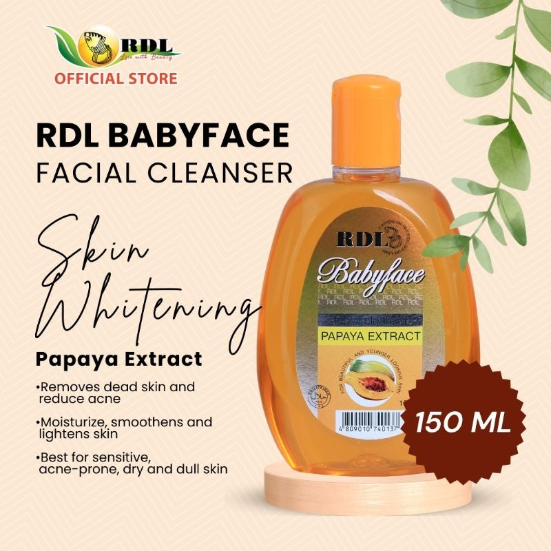 RDL Babyface Facial Cleanser Papaya Extract 150ml