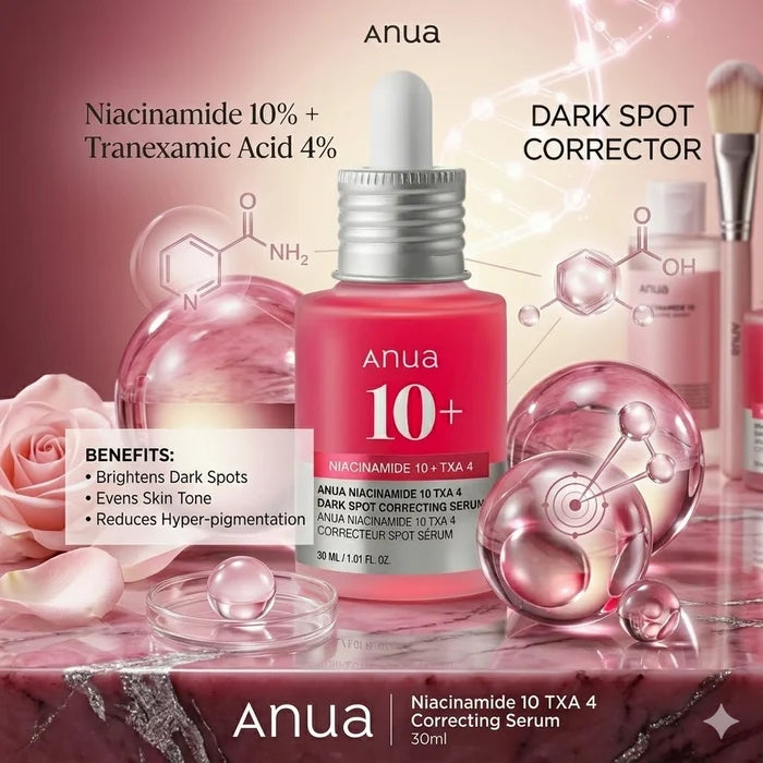 Anua Niacinamide 10% + TXA 4% Dark Spot Correcting Serum 30ml
