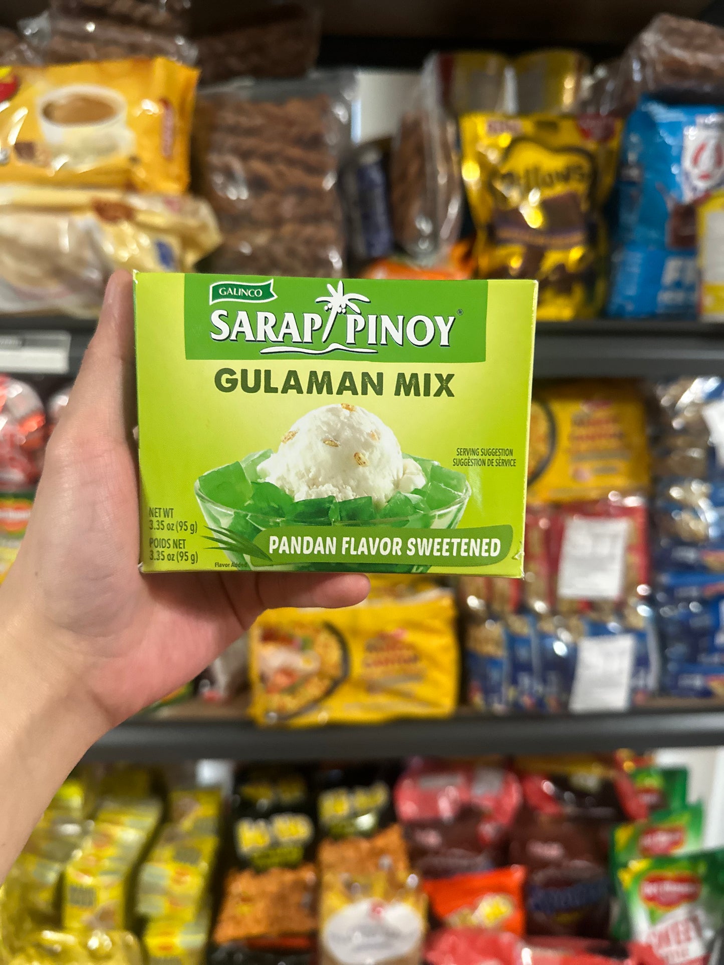 GALINCO SARAP PINOY GULAMAN MIX 95g Pandan Flavor Sweetened