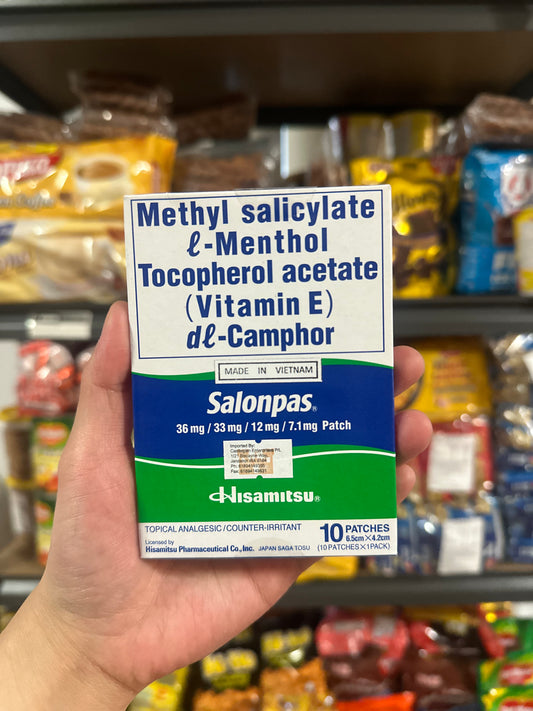Salonpas Medicated Patch 10 Patches 6.5cm X 4.2cm