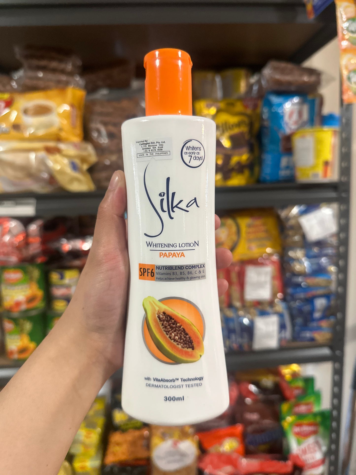 SILKA Whitening Lotion Papaya SPF6 300ml