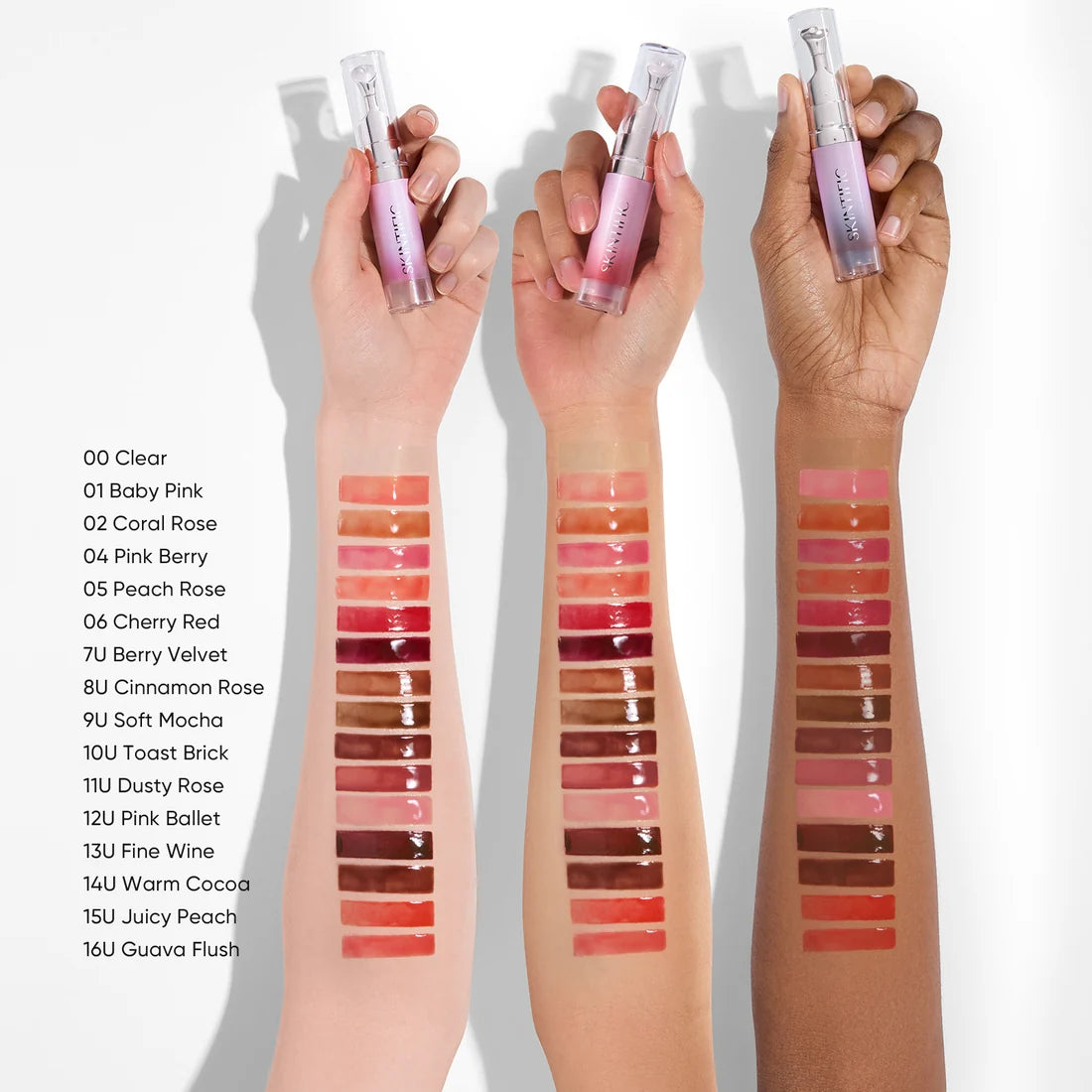 SKINTIFIC Peptide Brightening Lip Serum - FINE WINE SHADE