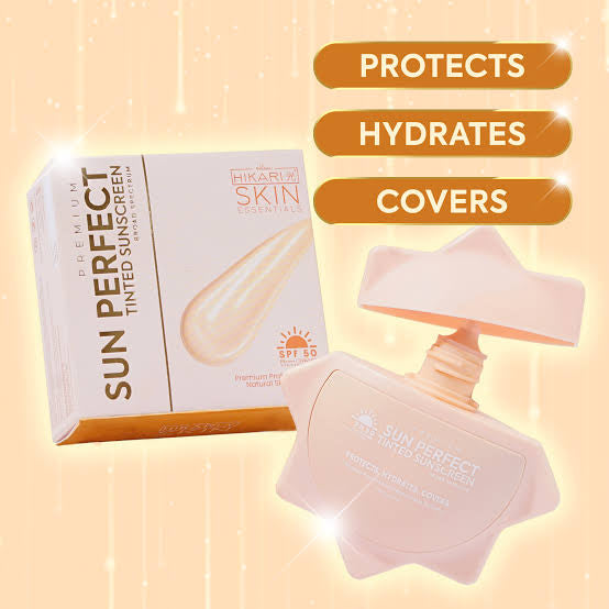 Hikari Premium Sun Perfect Tinted Sunscreen SPF 50 - 50ml