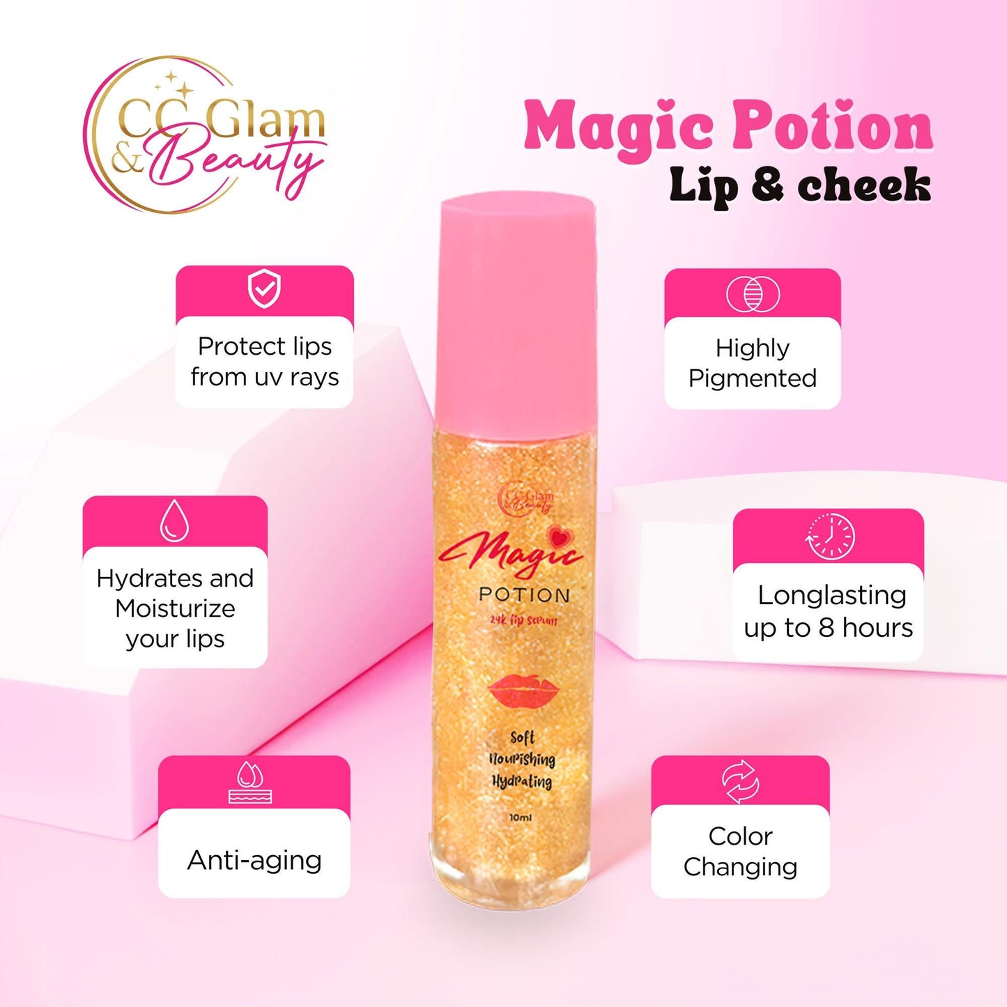 CC Glam & Beauty Magic Potion 24k Lip Serum