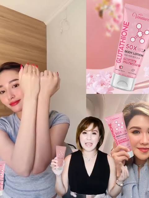 Venature Glutathione 50X Body Lotion Premium Ultra White SPf50+ PA++++ 150ml