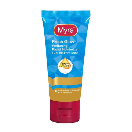 Myra E Whitening Fresh Glow Facial Moisturizer (SHINE FREE LOOK) 40ml