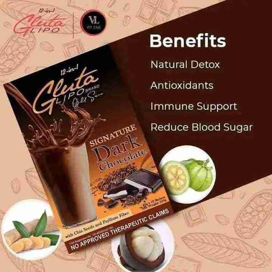 Glutalipo Dark Chocolate - 10 Sachets