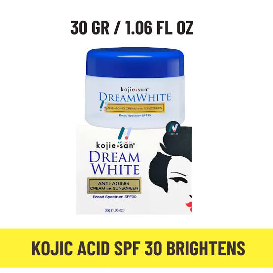 KojieSan DREAMWHITE ANTI-AGING OVERNIGHT CREAM with Sunscreen- 30g