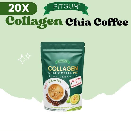 FITGUM Collagen Chia Coffee - 11 in 1 Coffee Mix