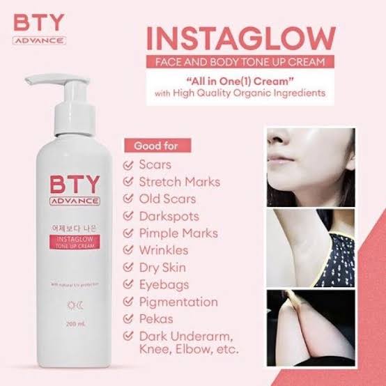 BTY Advance InstaGlow Tone Up Cream 200ml