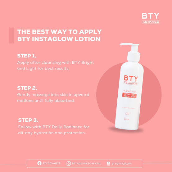 BTY Advance InstaGlow Tone Up Cream 200ml