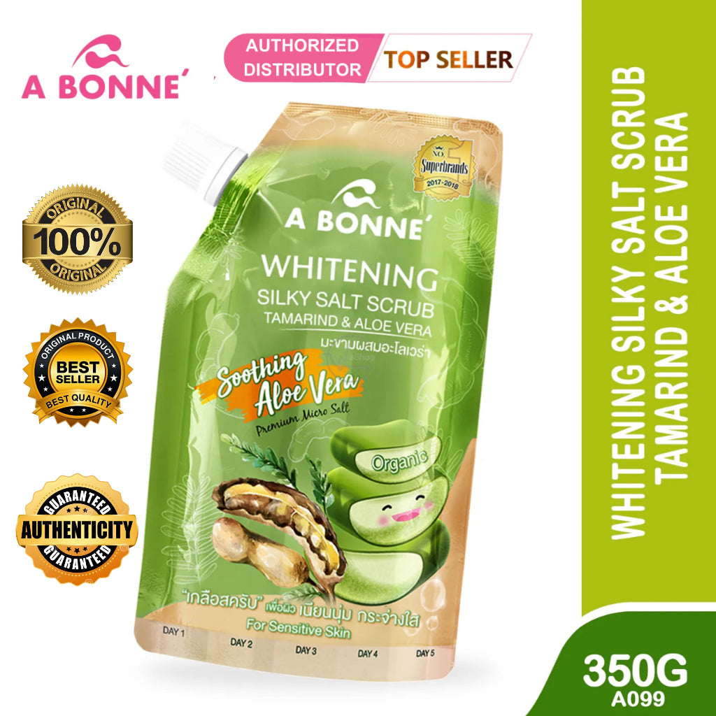 ABONNE WHITENING SILKY SALT SCRUB TAMARIND AND ALOE VERA