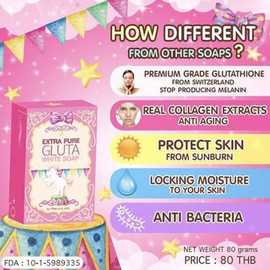 Precious Skin Thailand Extra Pure Gluta White Soap - 80g