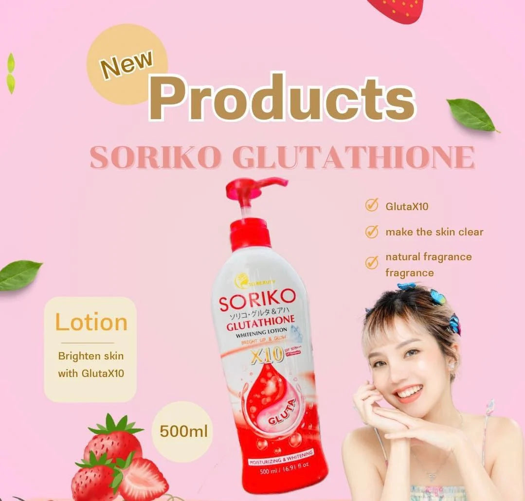 Soriko Glutathione Whitening Lotion 500ml