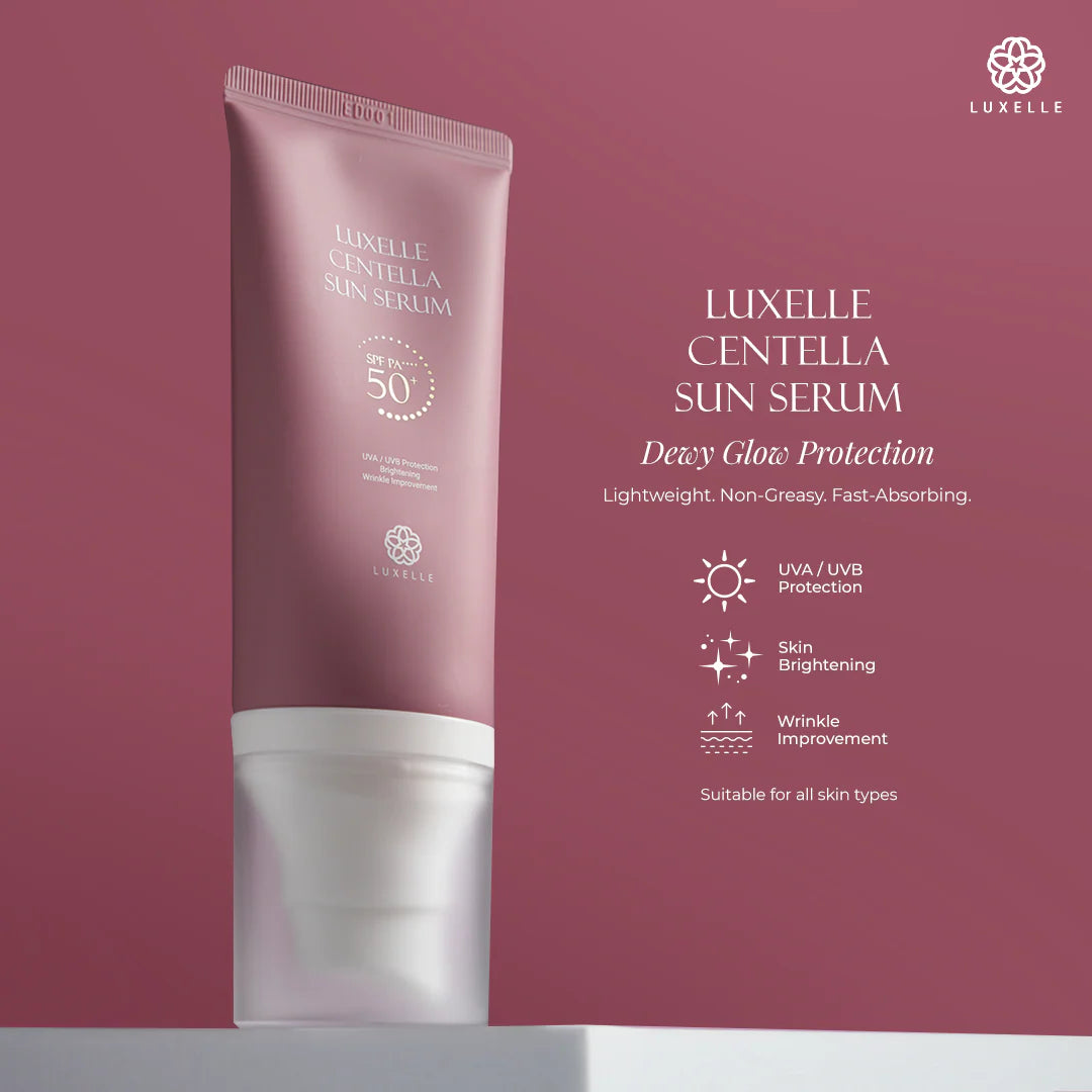 Luxelle Skin White Frost Créme (50g) + Luxelle Centella Sun Serum 10ml SPF 50+ PA++++ by Heart Evangelista